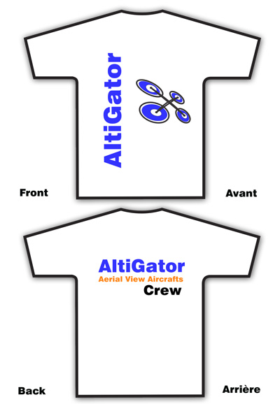 AltiGator Crew T-Shirt white - Size: XL