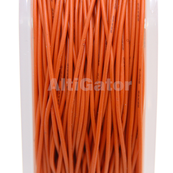 Câble en silicone - 22AWG / 0.33mm2 Orange
