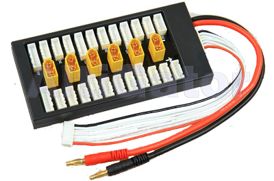 Parallel charging adapter for XT-60 x 6