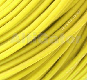 Silicone cable - 15AWG / 1.68mm2 Yellow