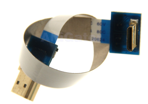 C�ble HDMI plat et souple pour vol en immersion FPV et photographie, vid�o a�rienne