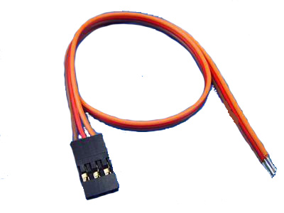 Câble servo avec connecteur mâle 20 cm - 22AWG