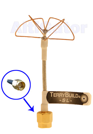 Pinwheel antenna TerryBuild SL - 5.8GHz - 2dbi - SMA