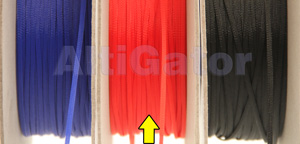 Expandable braid sleeve for cables - Red - 3mm